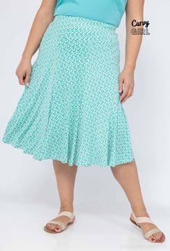 Picture of CURVY GIRL STRETCH SKATER SKIRT